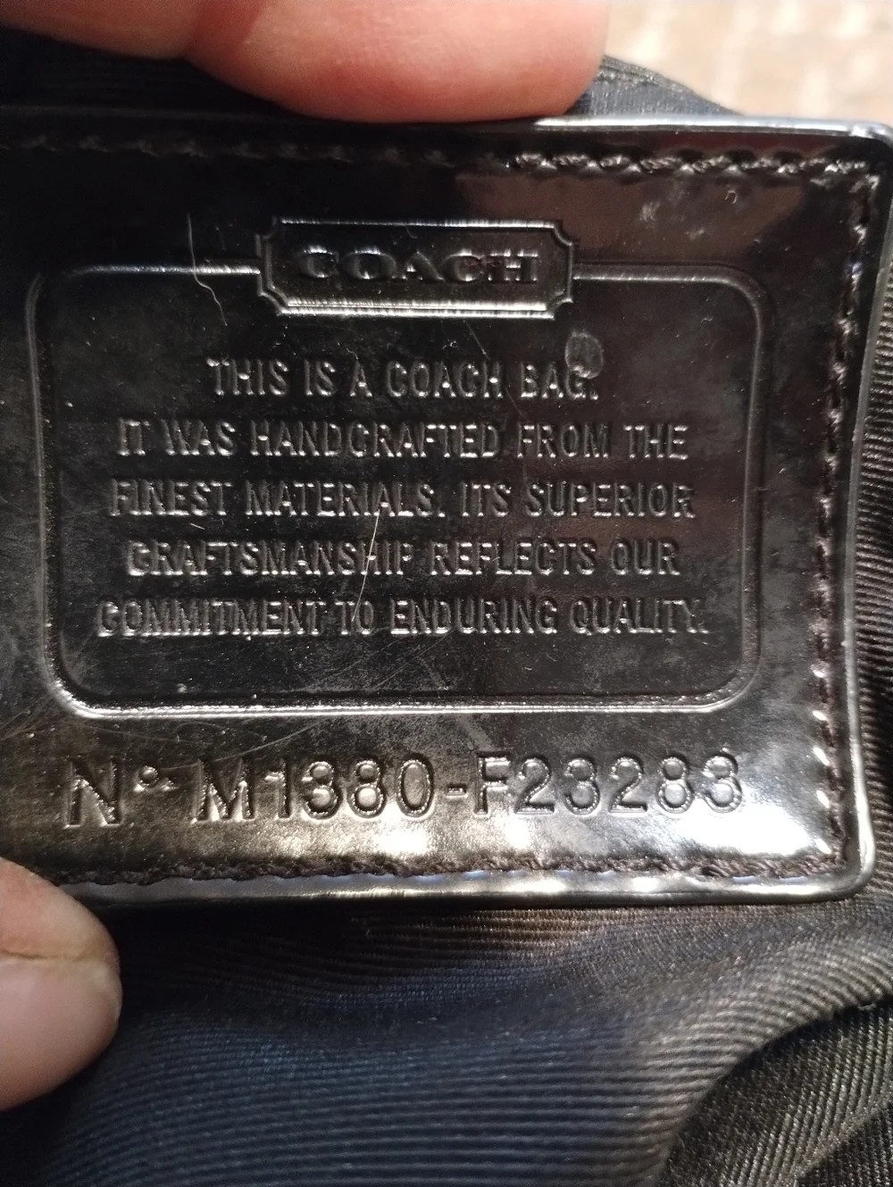 COACH Signature zebra print tote VINTAGE - Picture 7 of 9